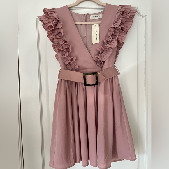 Blush Ruffled Dress - Picture 8 of 8